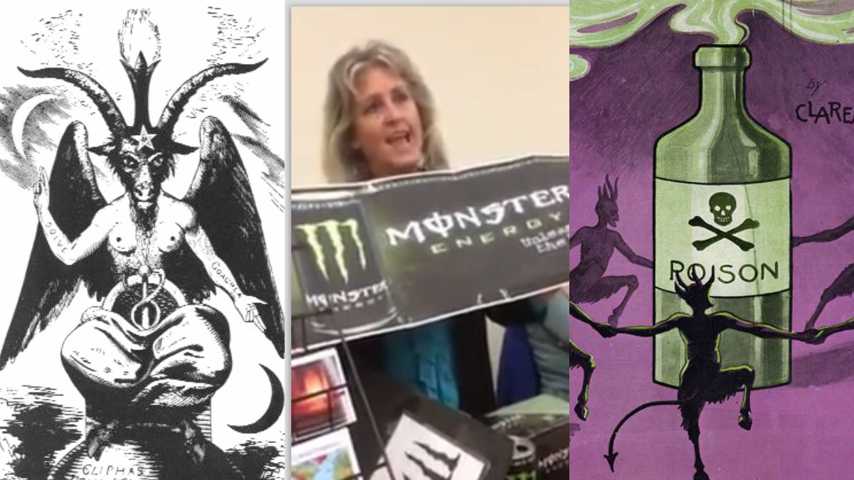 Monster Energy Drink- en favorit bland djävulsdyrkare och annat löst folk