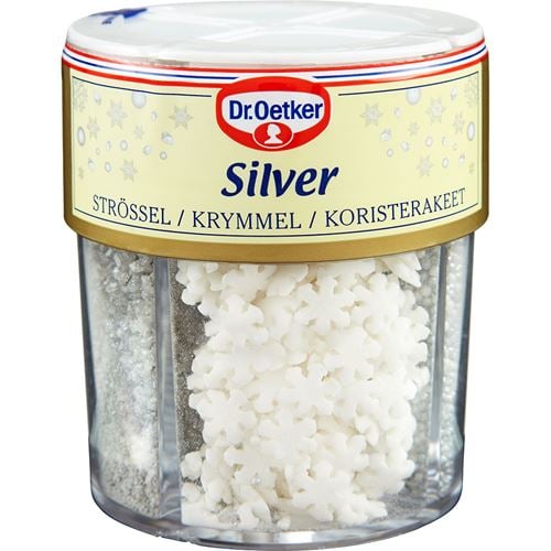 Silverströssel innehåller gelatin.
