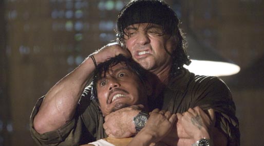 Rambo, Hot, våld, Sylvester Stallone