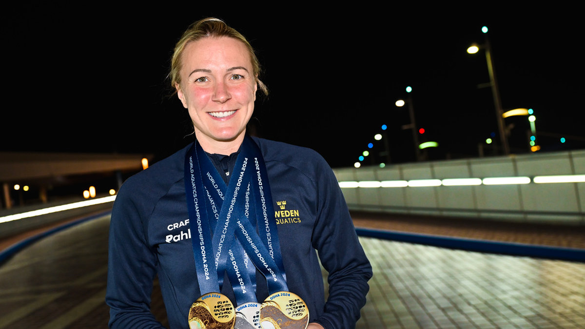 Sarah Sjöström är tillbaka på tronen som årets simmare i Europa. Arkivbild.
