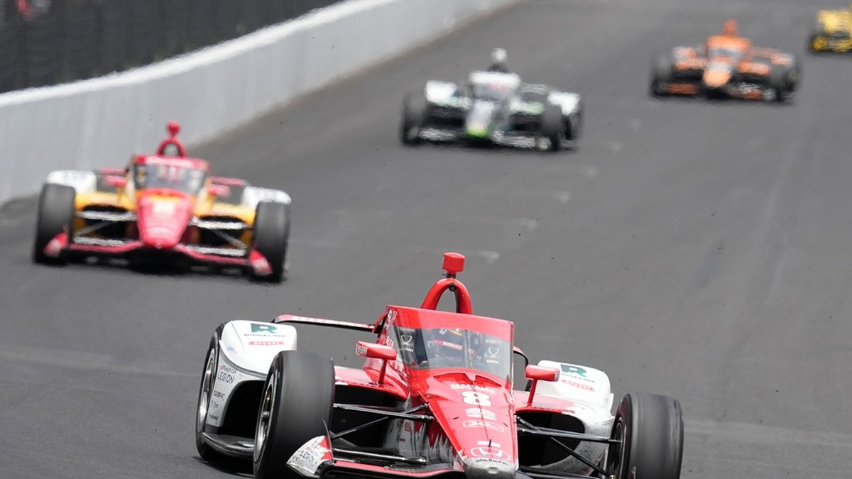 Marcus Ericsson under Indy 500-loppet.