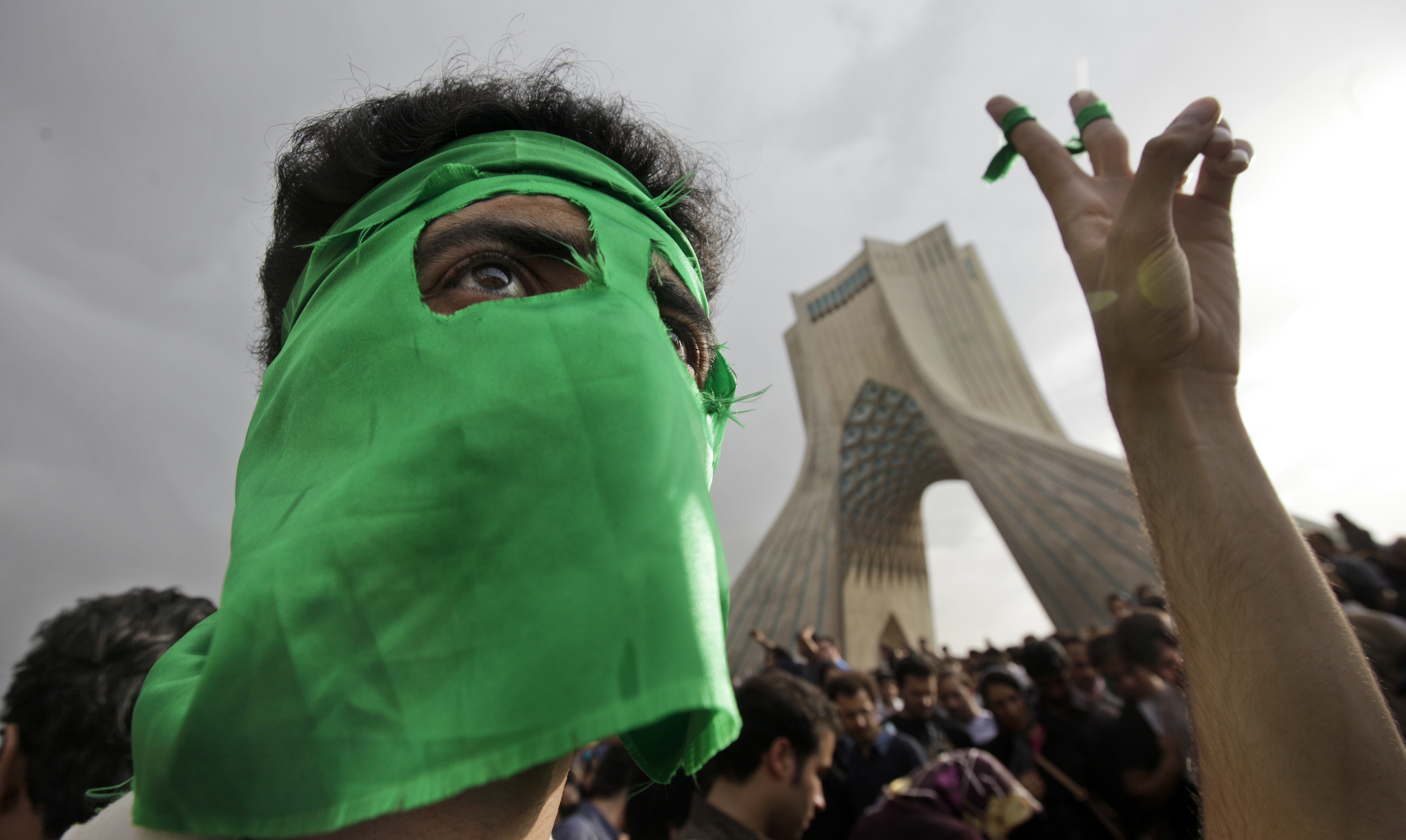 Kravaller, Konflikt, Teheran, Iran, Protester, Mahmoud Ahmadinejad, Demonstration
