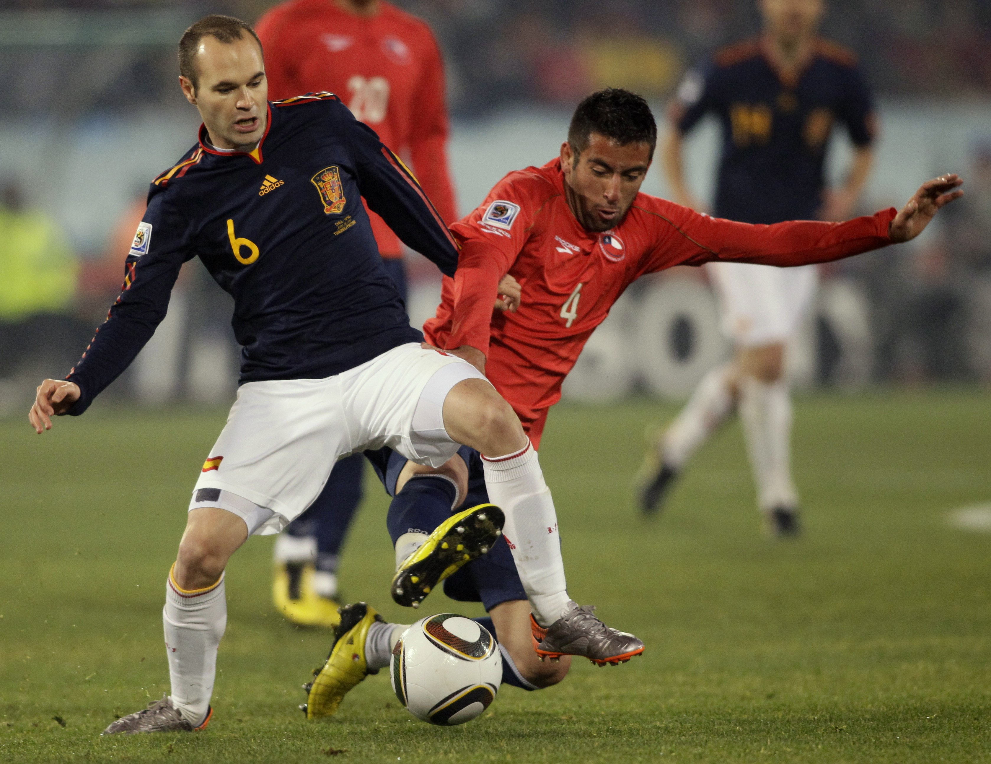 Andrés Iniesta, Chile, VM i Sydafrika, Spanien, David Villa, Portugal