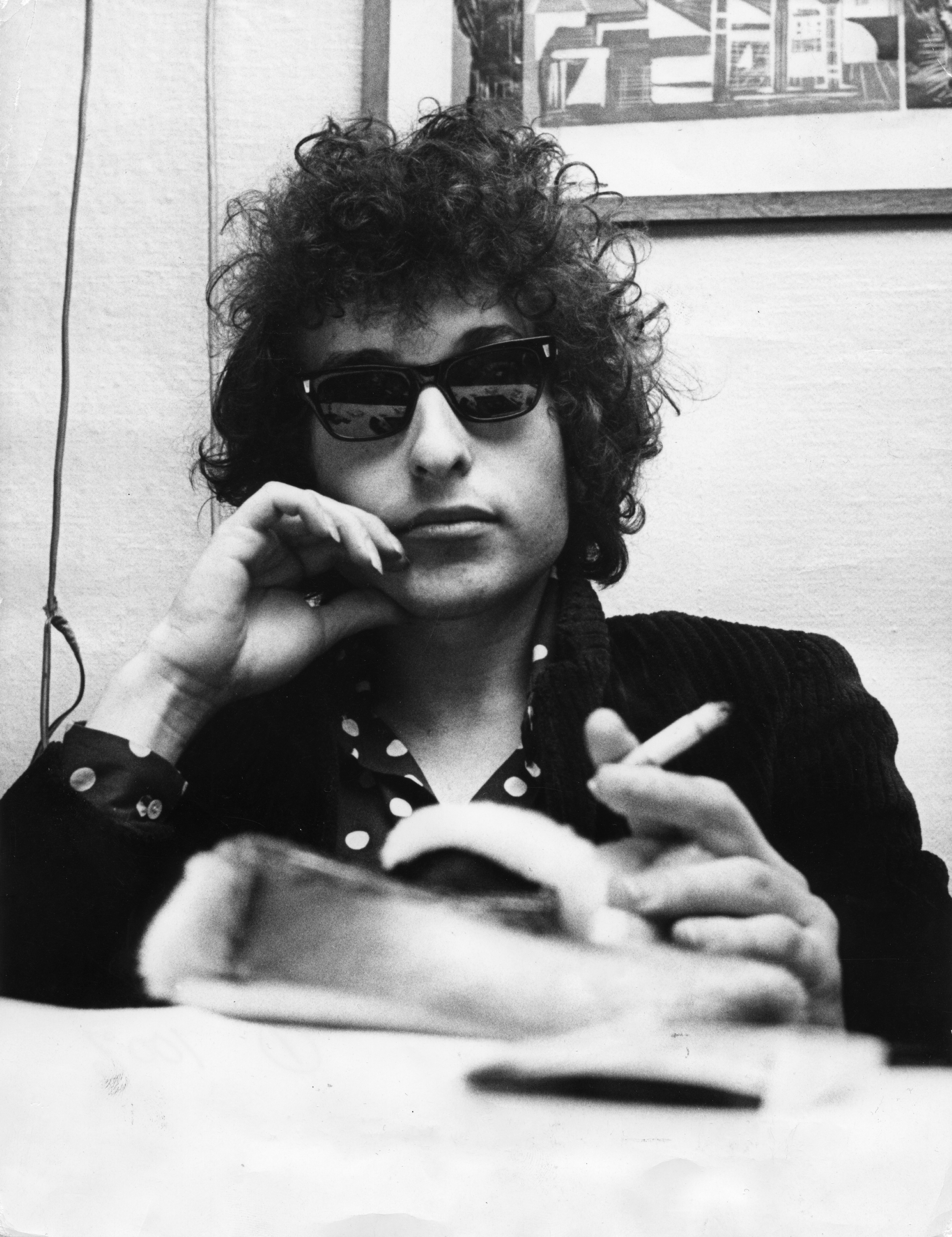 Bob Dylan i Stockholm 1966.