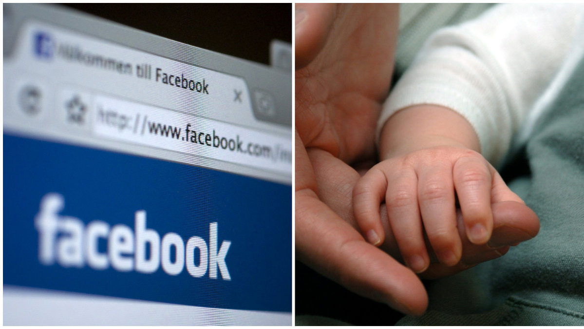 Mannen skulle sälja sitt nyfödda barnbarn över Facebook.