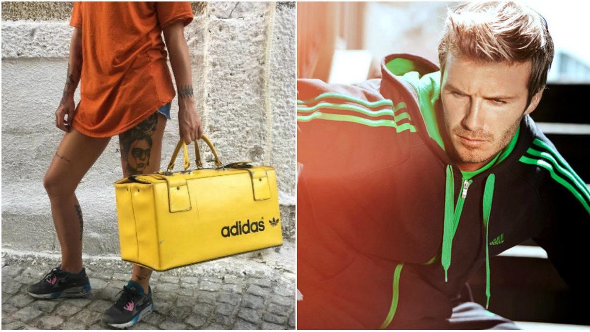 Adidas är ett märke som verkligen håller sig hett genom alla tider. David Beckham är en av alla kändisar som har samarbetat med märket.