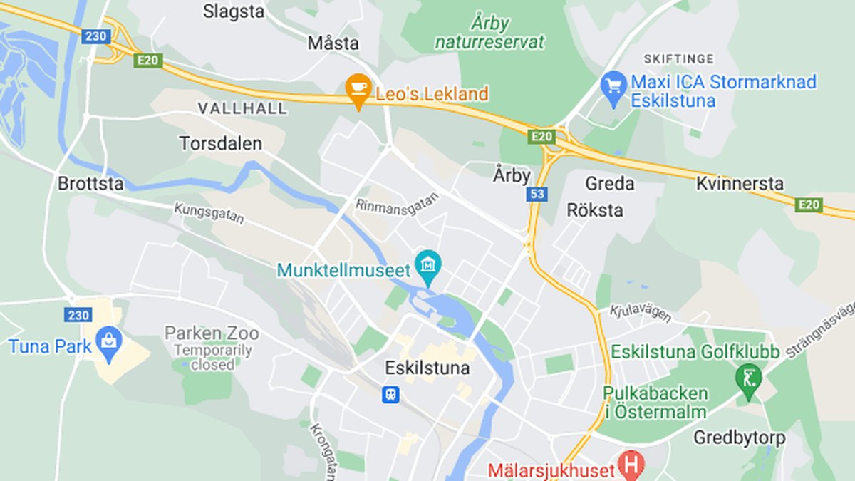 Google maps, Eskilstuna