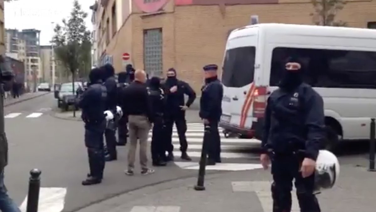 Stort polispådrag i Belgien