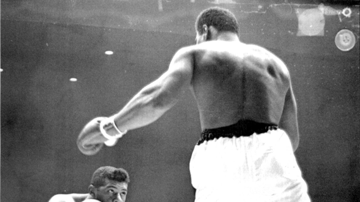 Ali mot Floyd Patterson – som "Ingo" vann sitt världsmästarbälte mot.  