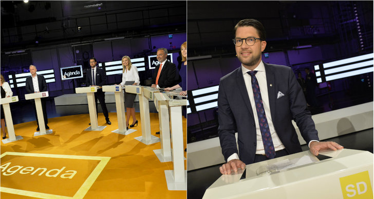 Debatt, Partiledardebatt, Omröstning, Sverigedemokraterna, Jimmie Åkesson