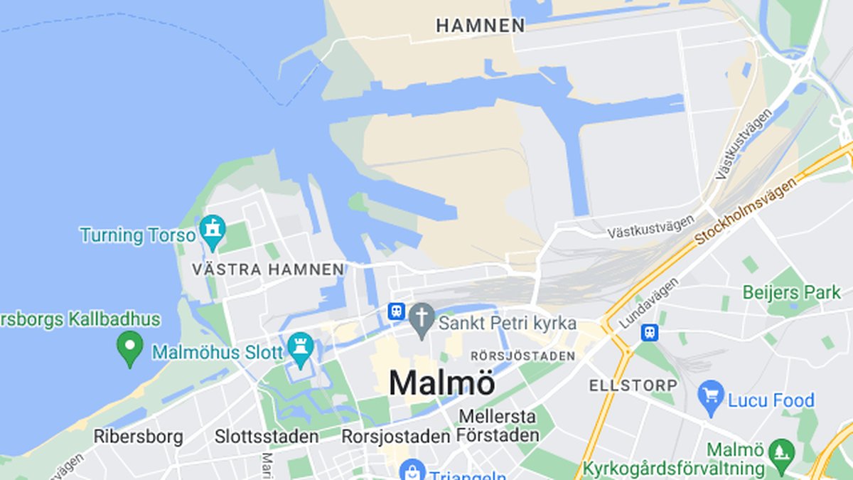 Google maps, Malmö