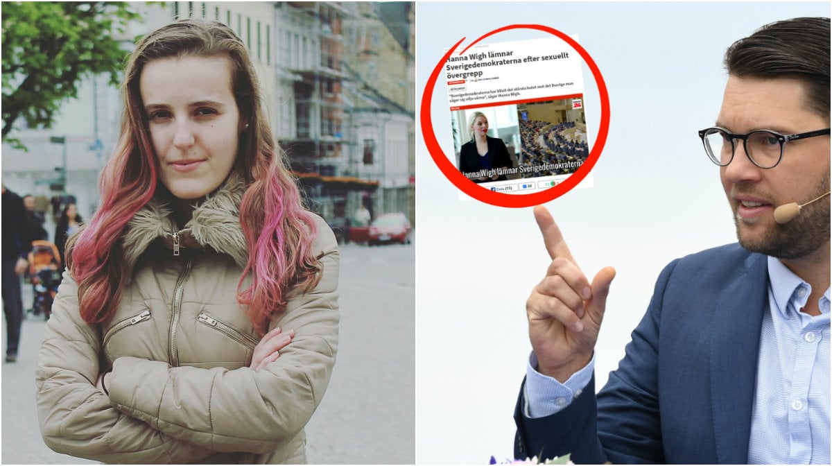 Sverigedemokraterna, Sexuellt ofredande, Hanna Bergwall, Hanna Wigh, Debatt