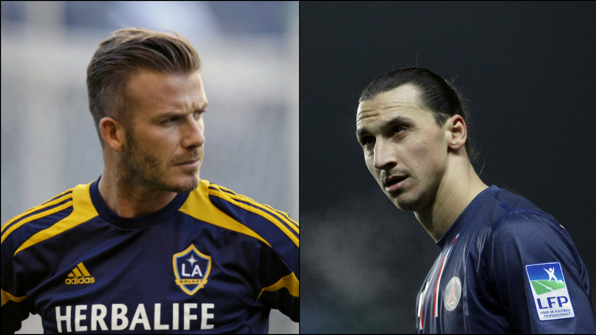 David Beckham och Zlatan Ibrahimovic ser ut att bli lagkamrater. 