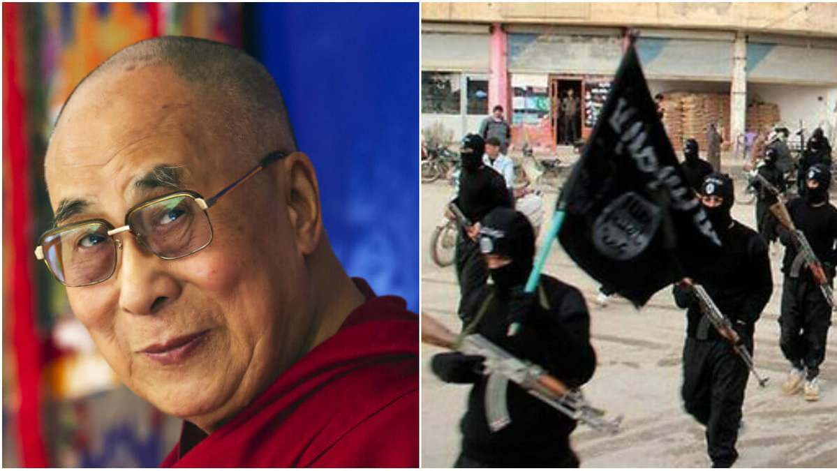 Dalai Lama tror inte att bön hjälper mot terrorism.