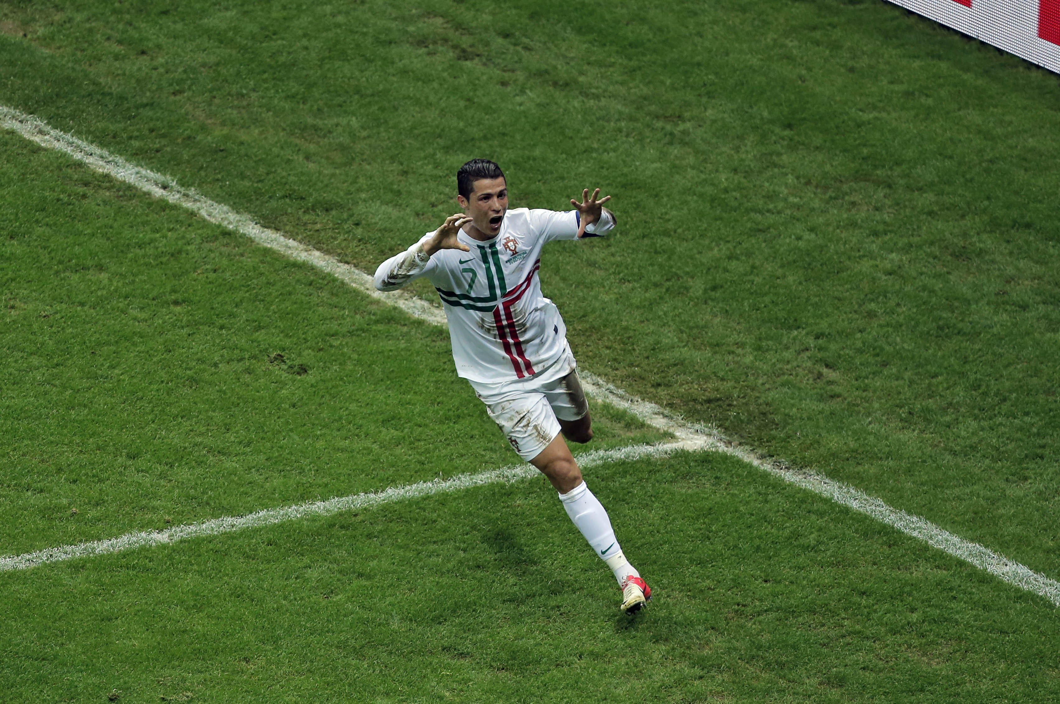 2010 slog Spanien Cristiano Ronaldos Portugal. 