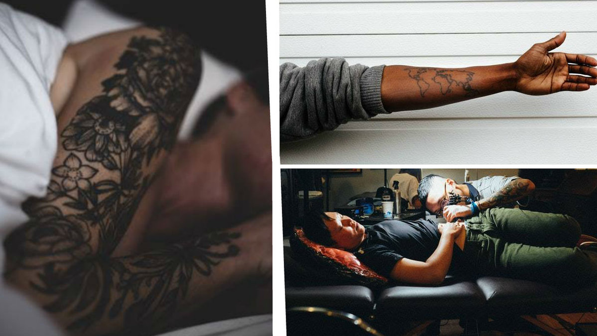 Här är platserna på kroppen som gör minst ont att tatuera. 