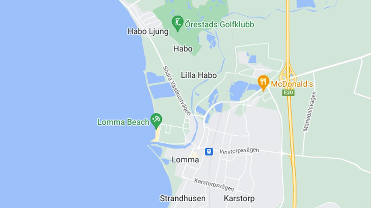 Google maps, Lomma