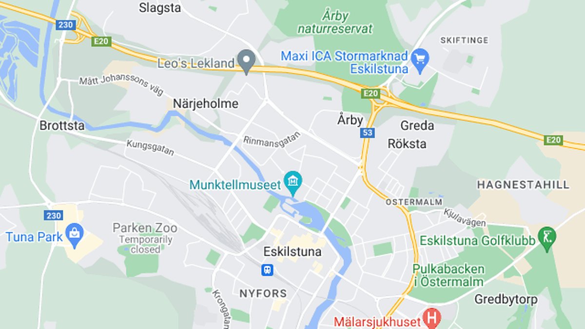 Google maps, Eskilstuna