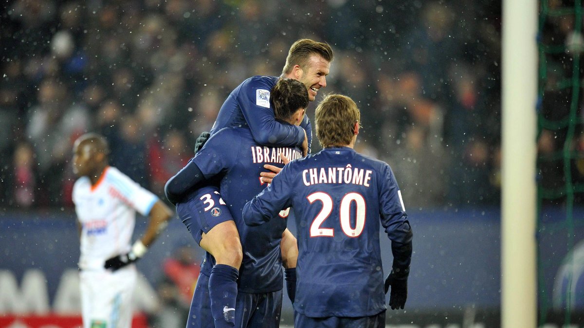 Beckham och Zlatan.