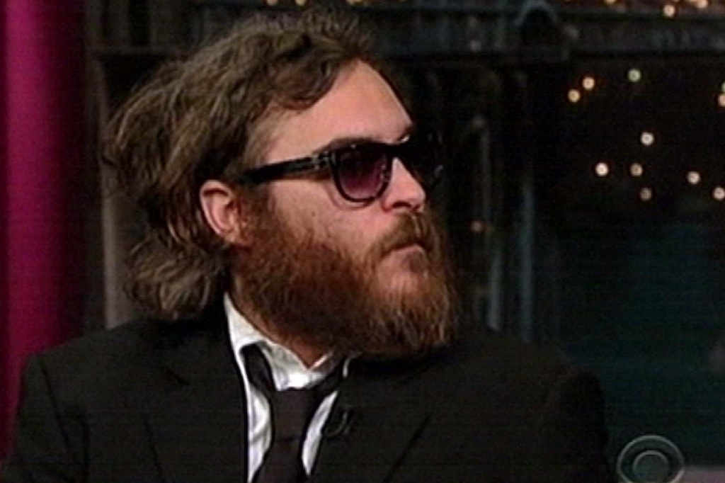 Joaquin Phoenix, 37, är kanske den kändis som gjort störst skäggavtryck när han dök upp hos Letterman och såg ut så här.