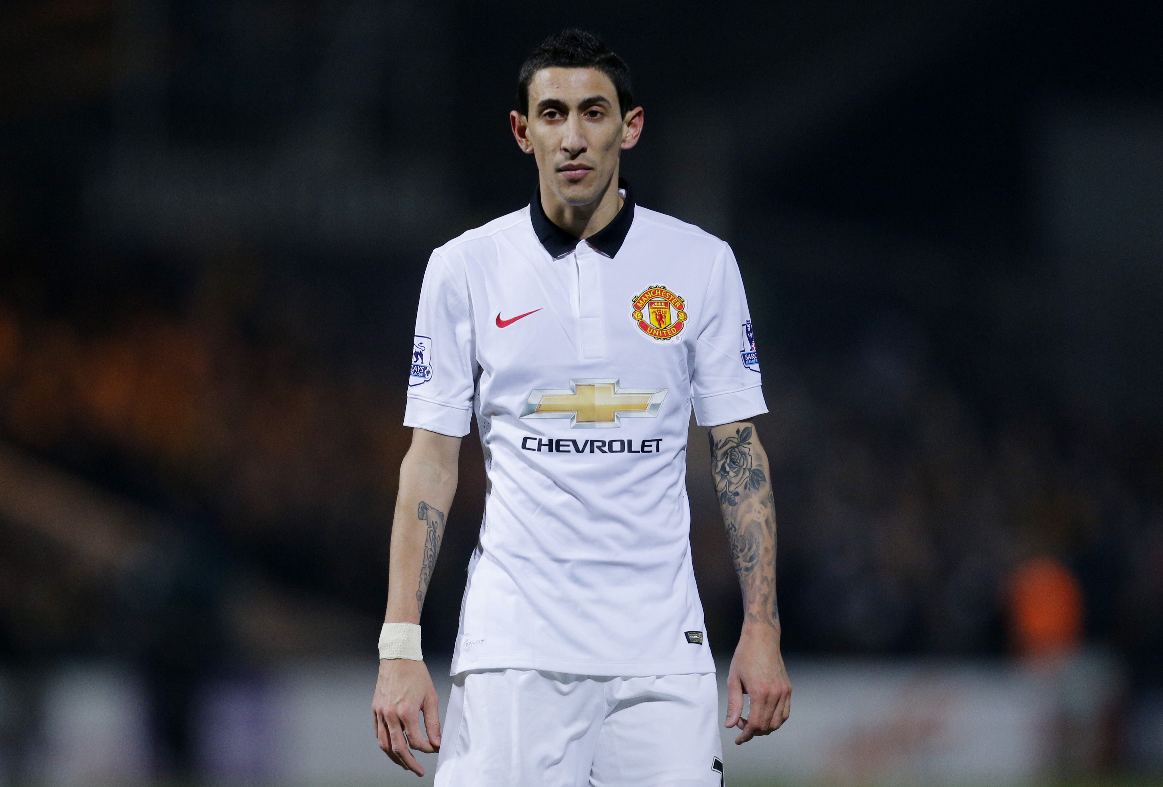 Högermitt: Angel Di Maria, Manschester United. Högermitt: Angel Di Maria, Manschester United.