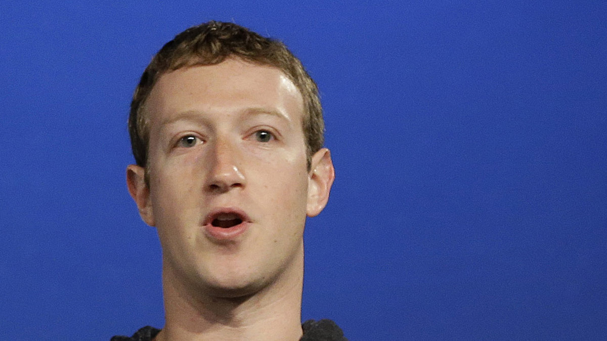 Facebook-vd:n Mark Zuckerberg.