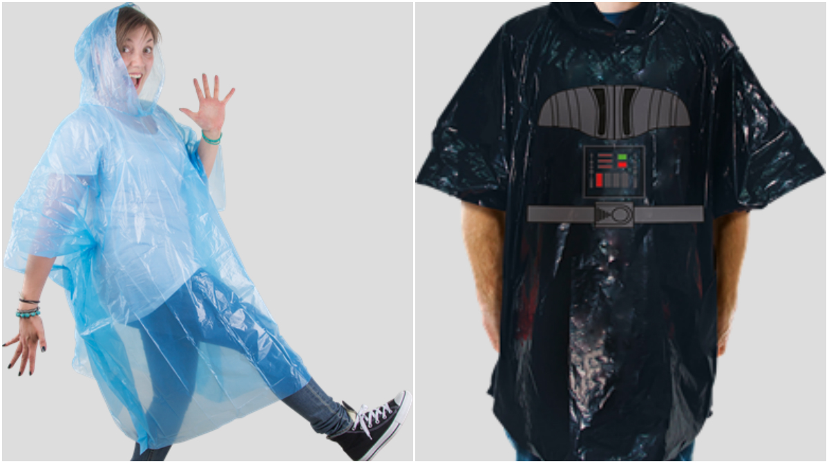 Undvik att bli genomsur när du överraskas av en skur med <a href='https://www.teknikmagasinet.se/produkter/sport-o-fritid/resa/regnponcho'>en regnponcho som tar lite plats i väskan</a> eller en som <a href='https://www.teknikmagasinet.se/produkter/leksaker-o-gadgets/diverse/darth-vader-poncho'>klarar vilket Sith-väder som helst.</a> Oavsett modell är ponchon en riktig räddare i nöden. Båda hittar du hos Teknikmagasinet. Undvik att bli genomsur när du överraskas av en skur med <a href='https://www.teknikmagasinet.se/produkter/sport-o-fritid/resa/regnponcho'>en regnponcho som tar lite plats i väskan</a> eller en som <a href='https://www.teknikmagasinet.se/produkter/leksaker-o-gadgets/diverse/darth-vader-poncho'>klarar vilket Sith-väder som helst.</a> Oavsett modell är ponchon en riktig räddare i nöden. Båda hittar du hos Teknikmagasinet.