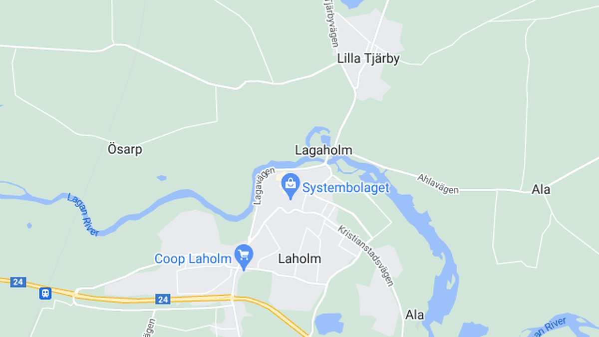 Google maps, Laholm