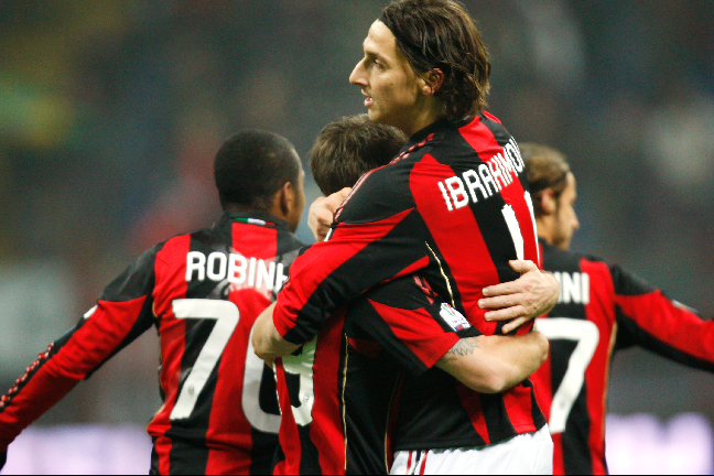 Milan vann till slut med 3-0 mot Bari.