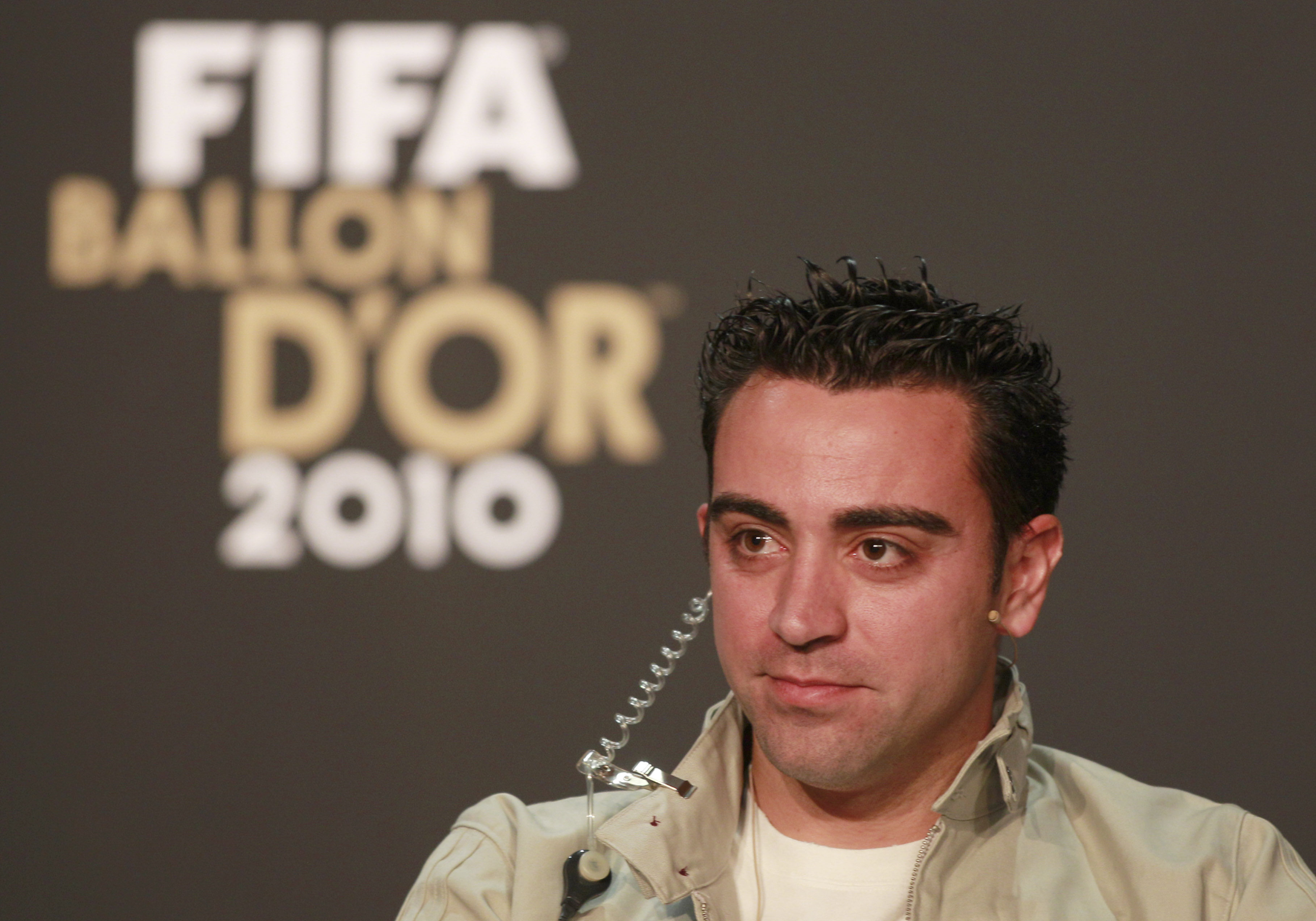 Xavi blev framröstad till 2010 års tredje bäste spelare.