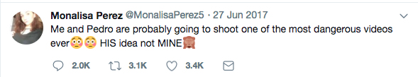 Screenshot från Monalisa Perez Twitter. Screenshot från Monalisa Perez Twitter.
