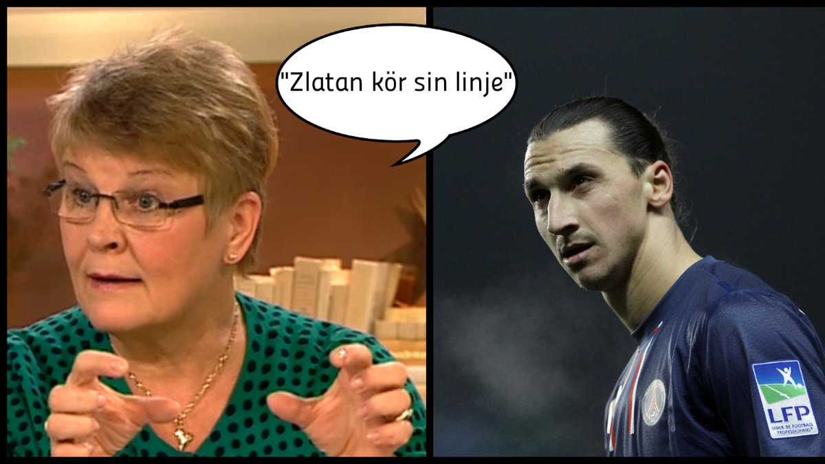 Maud Olofsson tycker att Zlatan är årets bråkigaste man.
