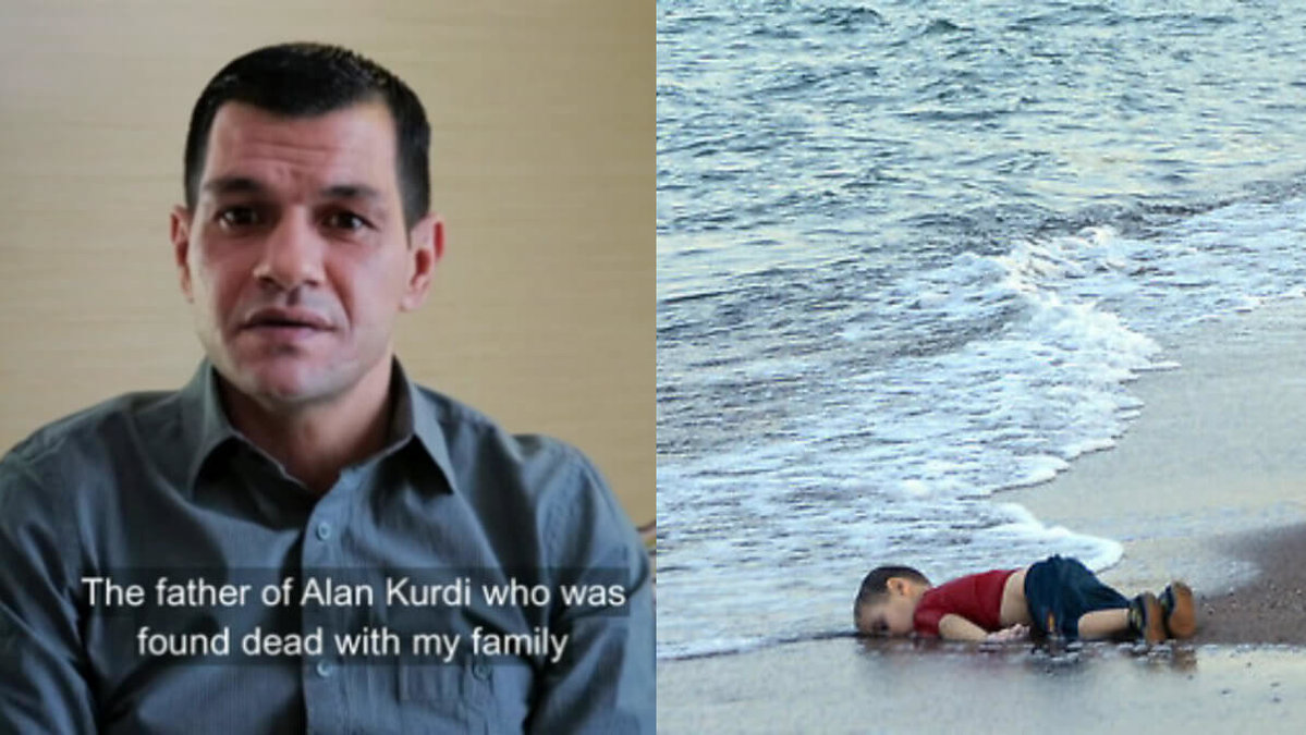 Alan Kurdis pappa fick begrava barnen. 