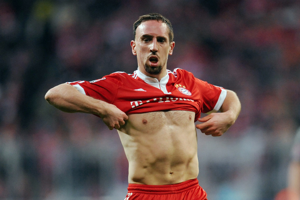 Bayerns stjärna, Franck Ribéry, lär vara rätt skakad sen prostitutionsskandalerna har uppdagats.