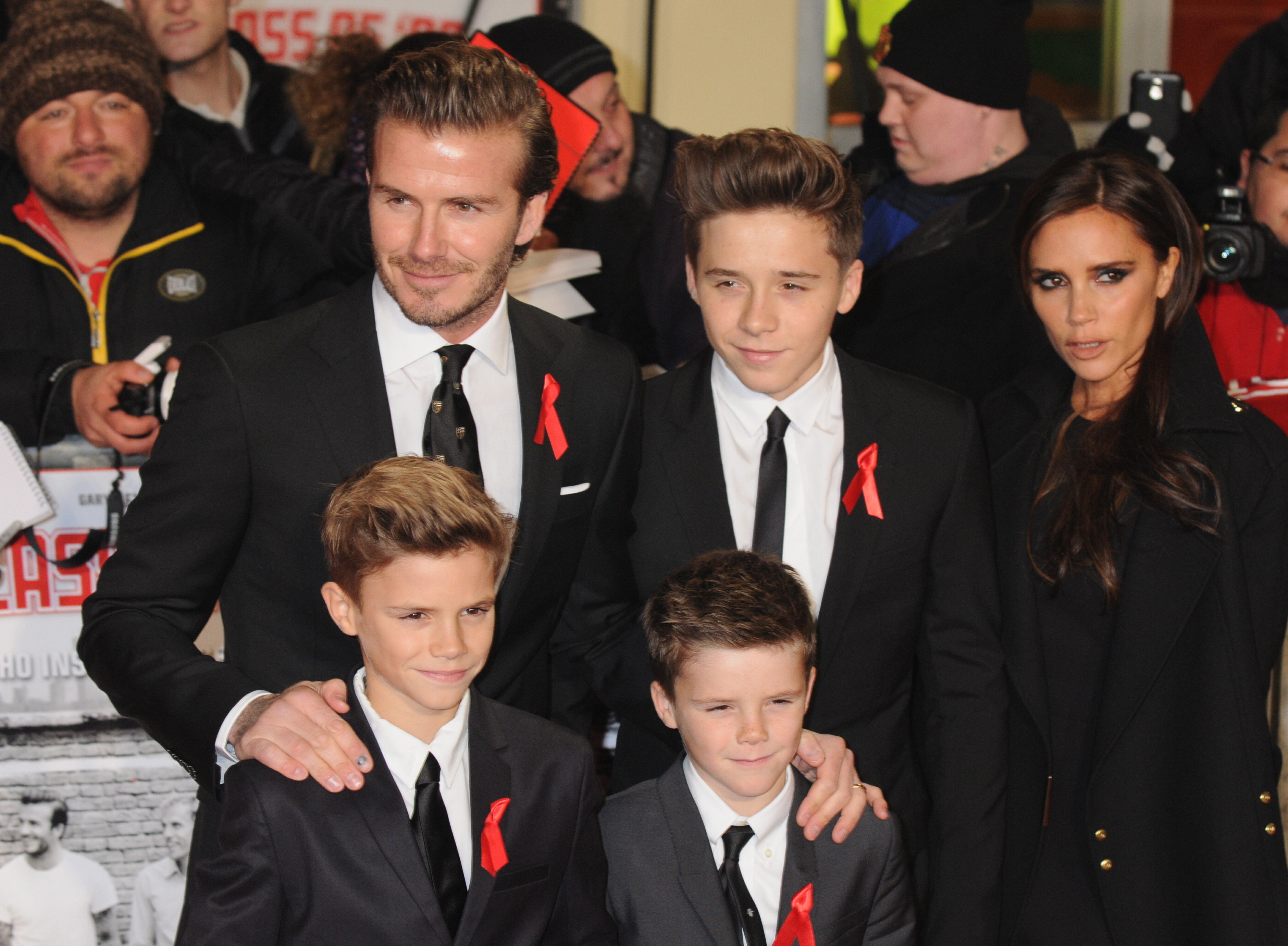Victoria och David Beckham. Victoria och David Beckham.