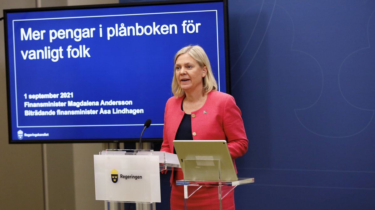  Finansminister Magdalena Andersson (S).