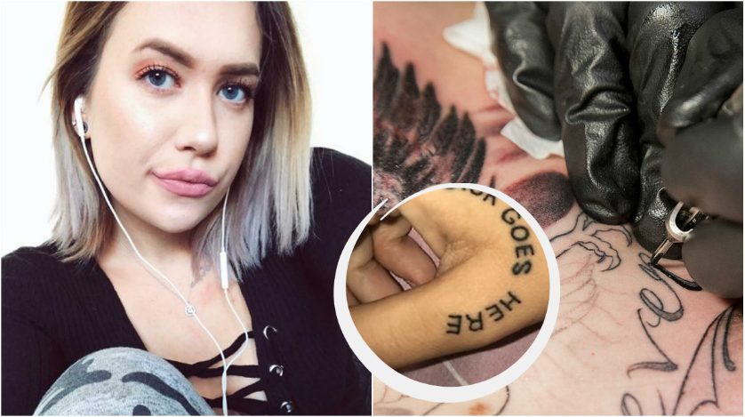 Sandra drabbades av mycket hat på nätet efter att en bild på hennes tatuering spreds över hela världen.