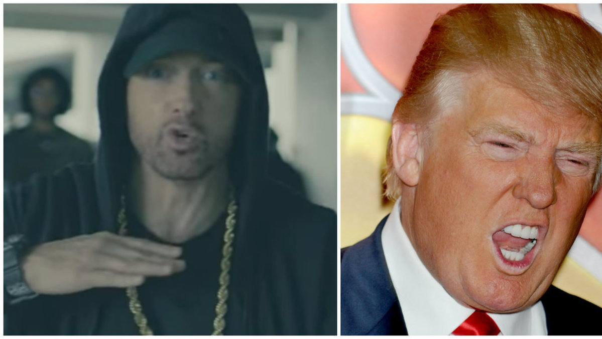 Eminem gillar inte direkt Donald Trump...