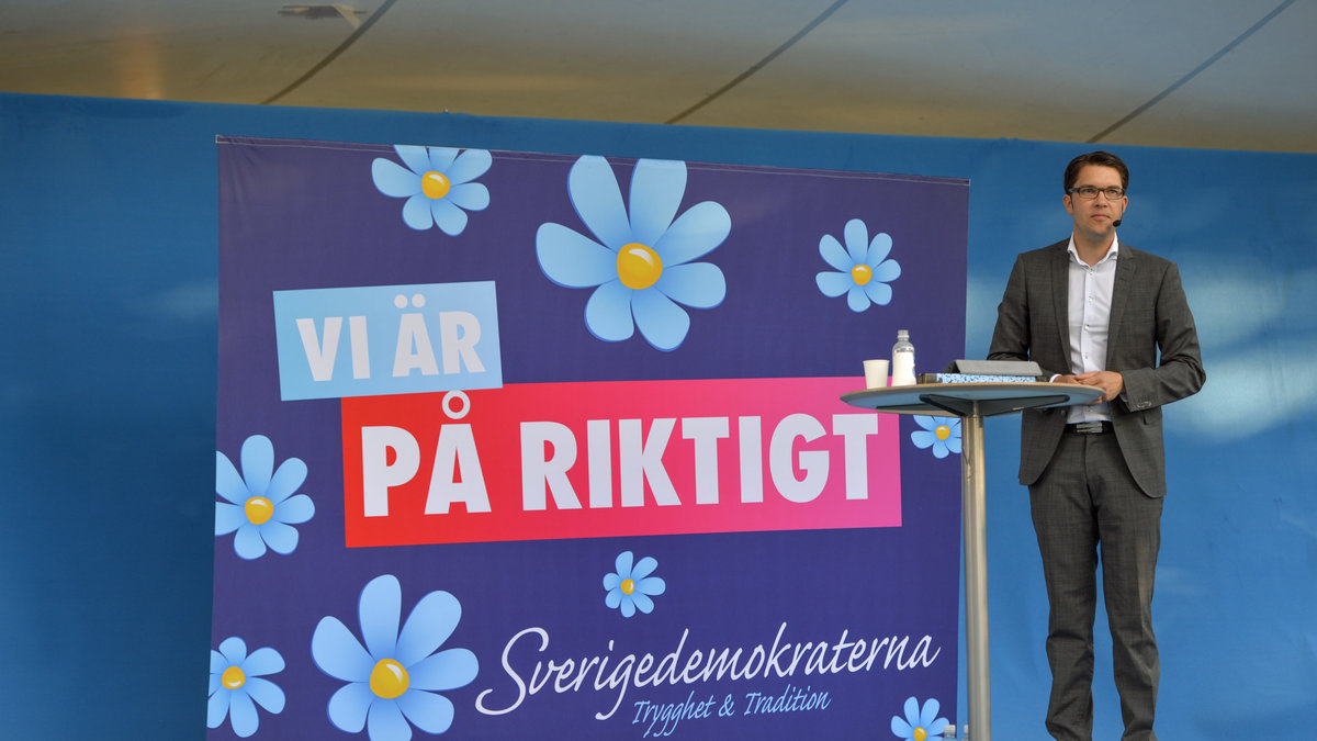 Sverigedemokraternas nya slogan.