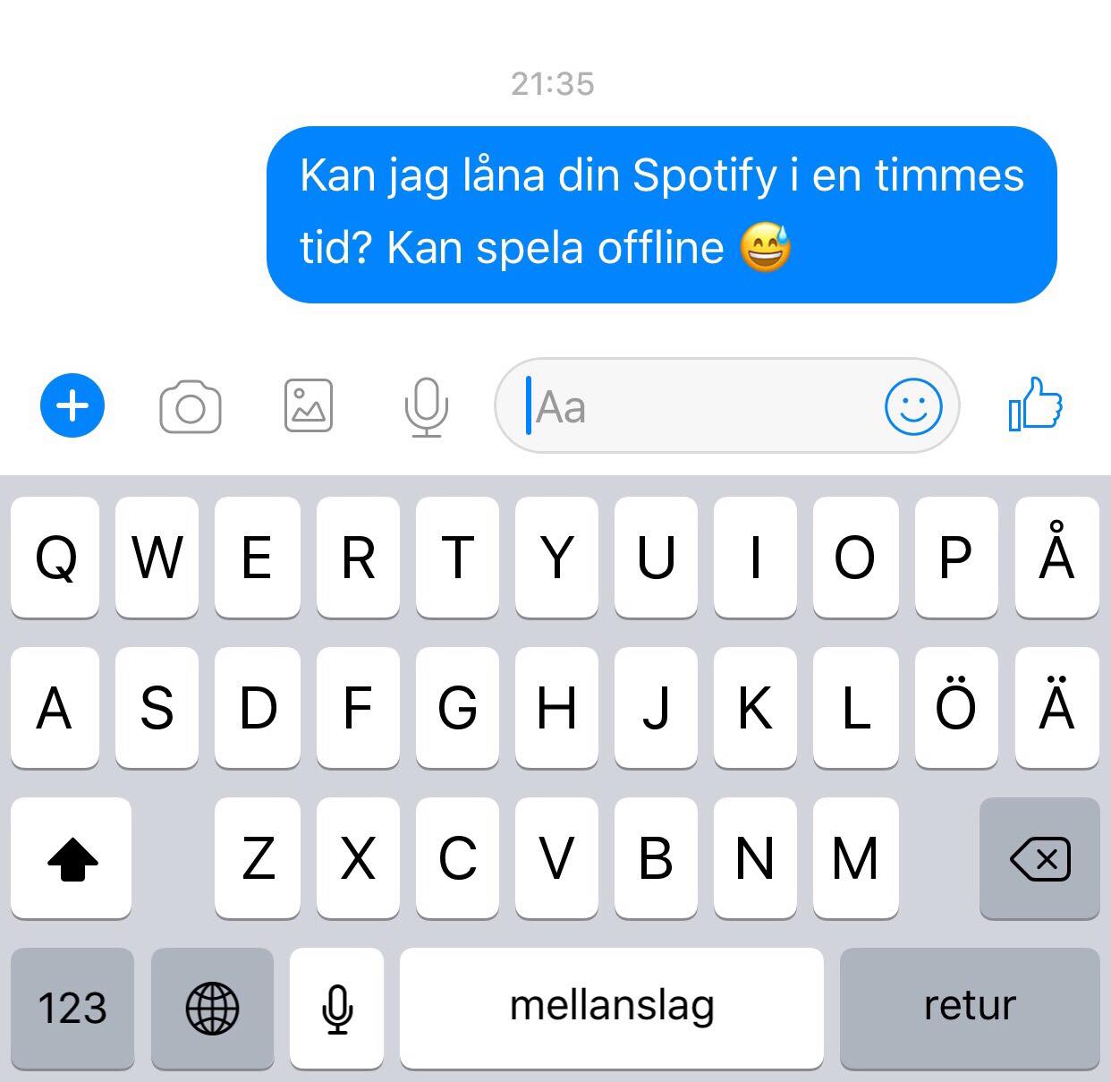Facebook messenger meddelandet Facebook messenger meddelandet