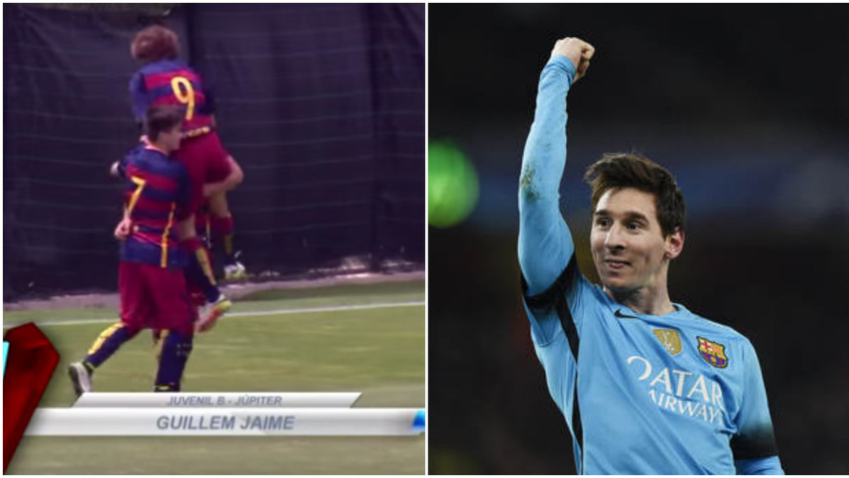 Guillem Jaime gjorde ett mål väldigt snarlikt självaste Leo Messis första seniormål.