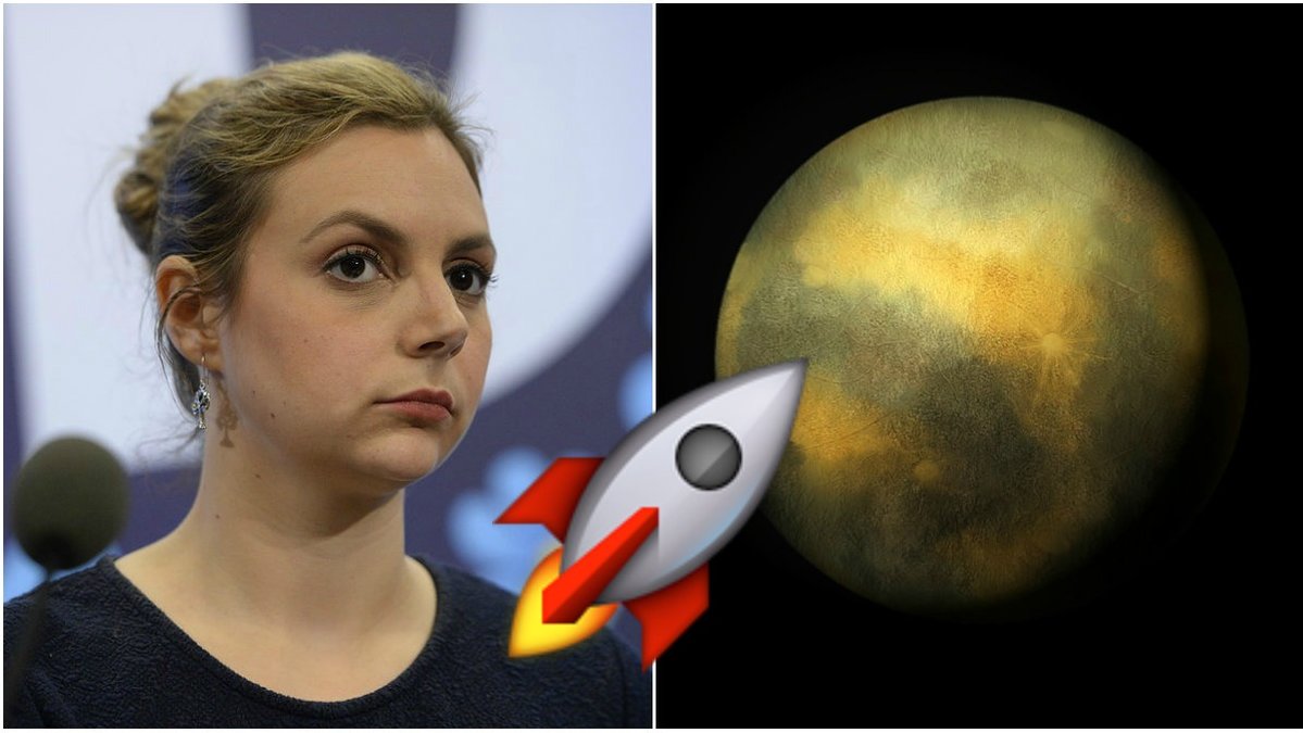 Paula Bieler skämtade på Twitter om att Pluto borde koloniseras. 