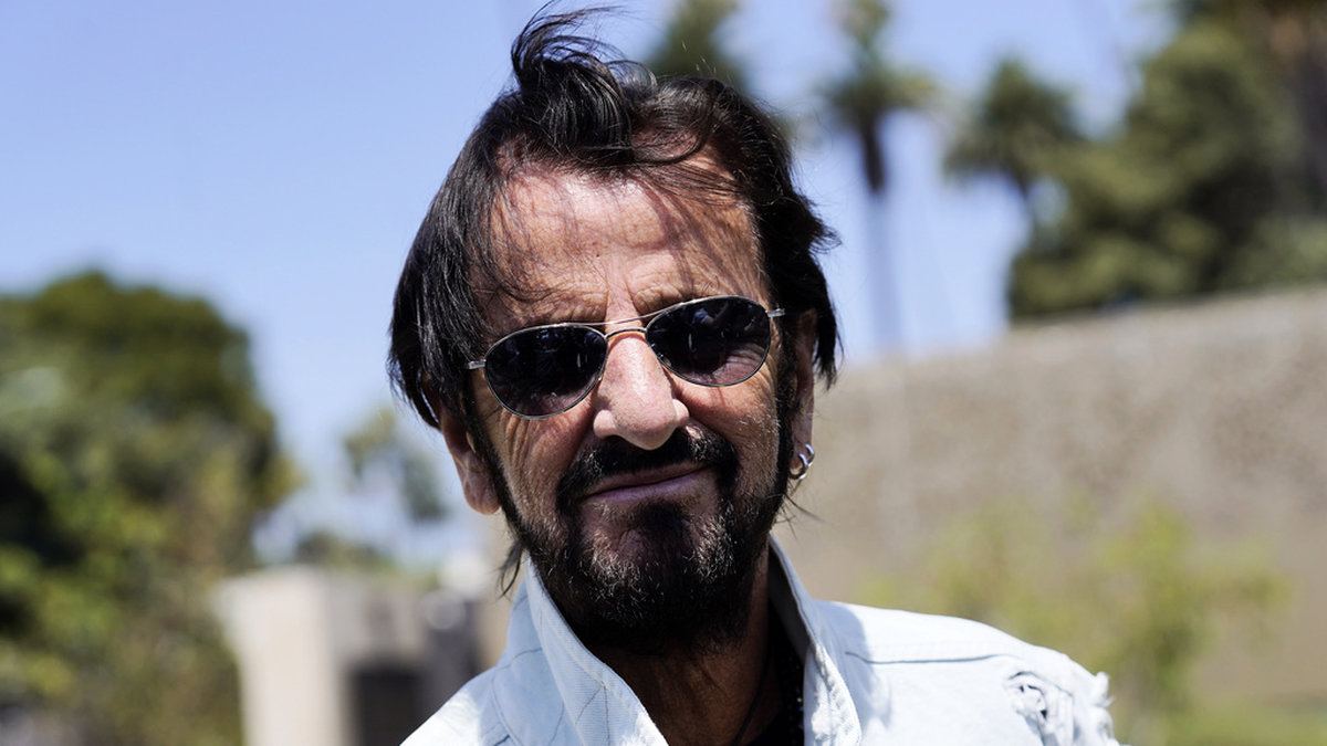 Ringo Starr under sitt födelsedagsfirande i Beverly Hills, Kalifornien, den 7 juli 2021.