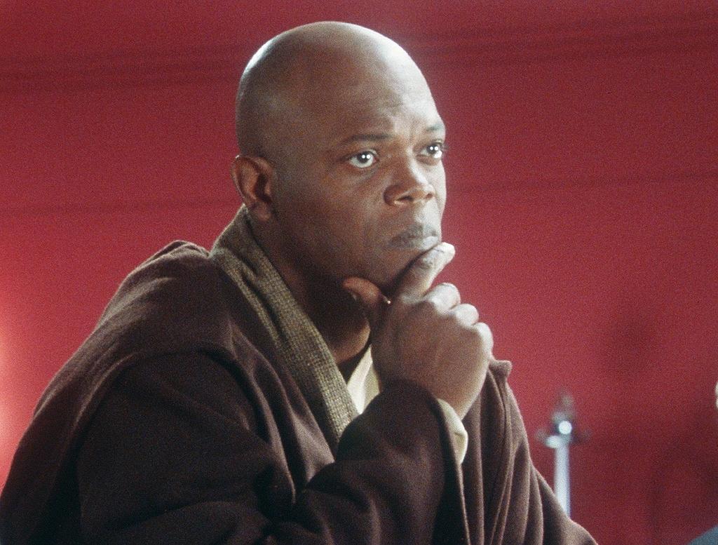 Samuel L. Jackson som Mace Windu Samuel L. Jackson som Mace Windu