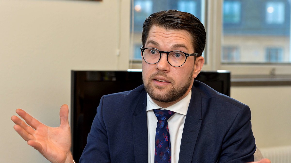 Jimmie Åkesson, partiledare Sverigedemokraterna. 