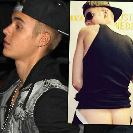 Justin Bieber la även upp en bild där han visade rumpan för omvärlden, men han raderade sedan bilden. 