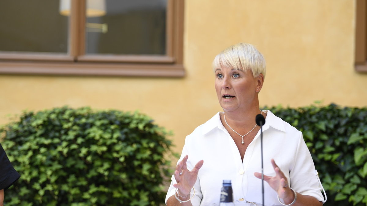 Äldre- och socialförsäkringsminister Anna Tenje (M). Arkivbild.