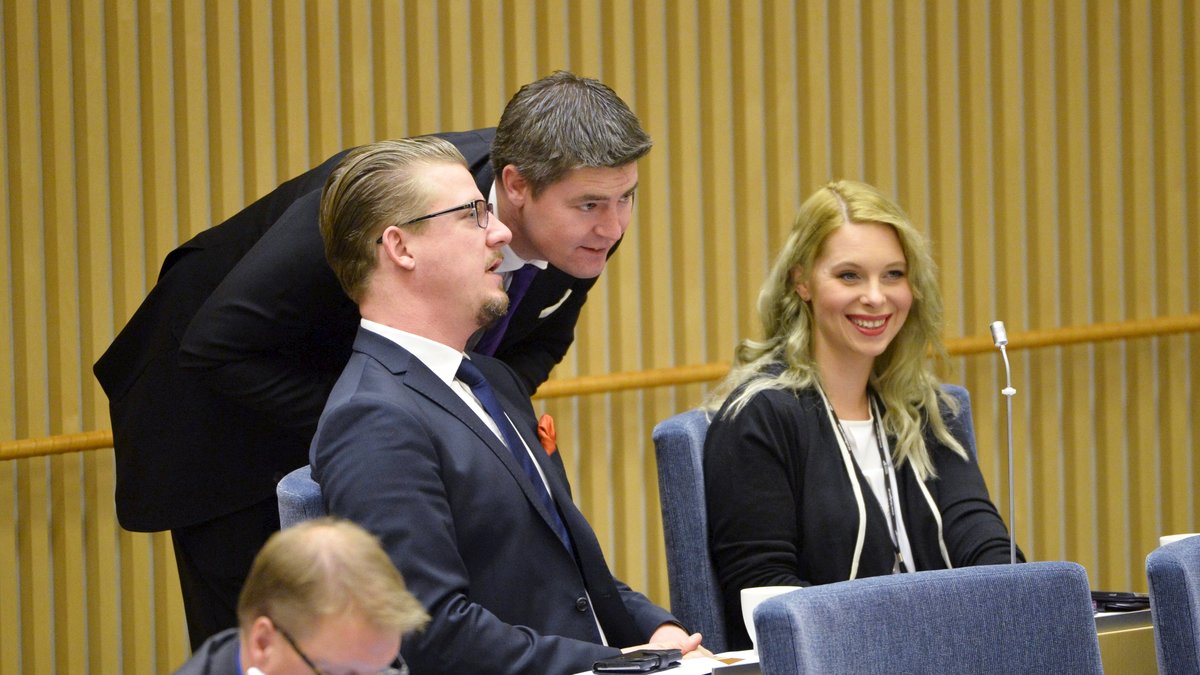Glada miner bland Sverigedemokraterna.