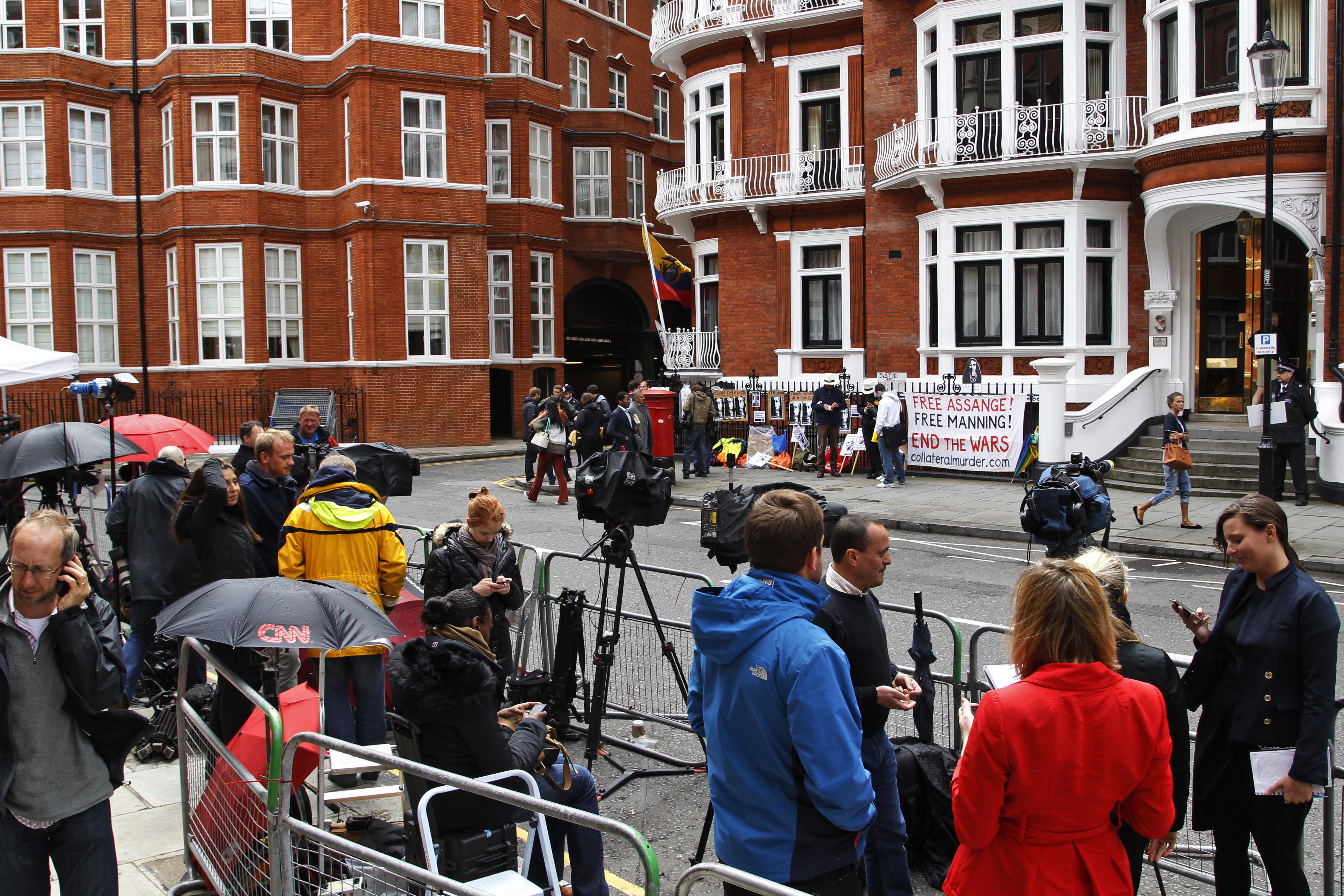 Julian Assange, London, Ecuador, England, Wikileaks