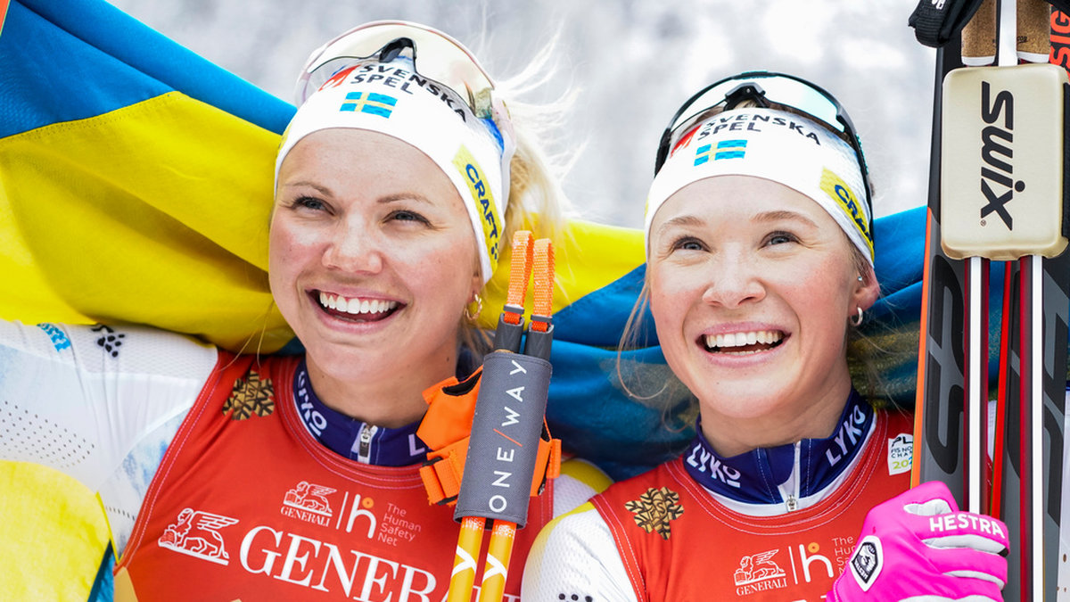 Emma Ribom och Jonna Sundling är två av stjärnorna i det starka svenska sprintlaget på damsidan. Arkivbild.